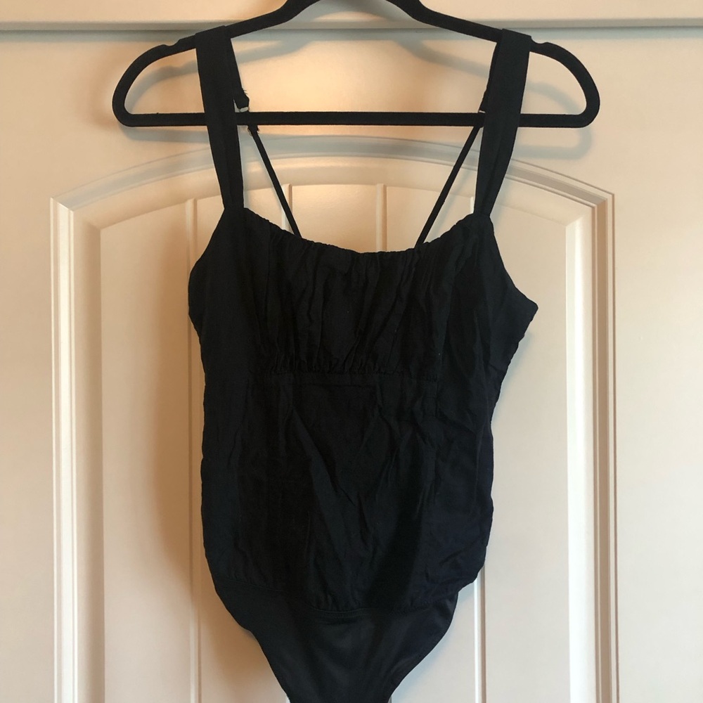 Abercrombie Black Bodysuit Top